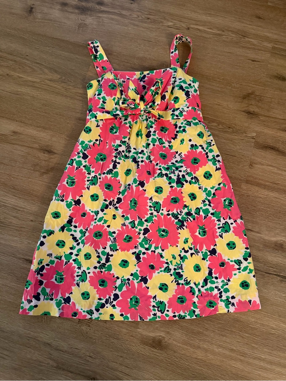 Lilly Pulitzer Women’s Floral Tie-Front Sundress - Pink, Yellow & Green
